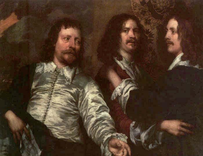 DOBSON, William The Painter with Sir Charles Cottrell and Sir Balthasar Gerbier about